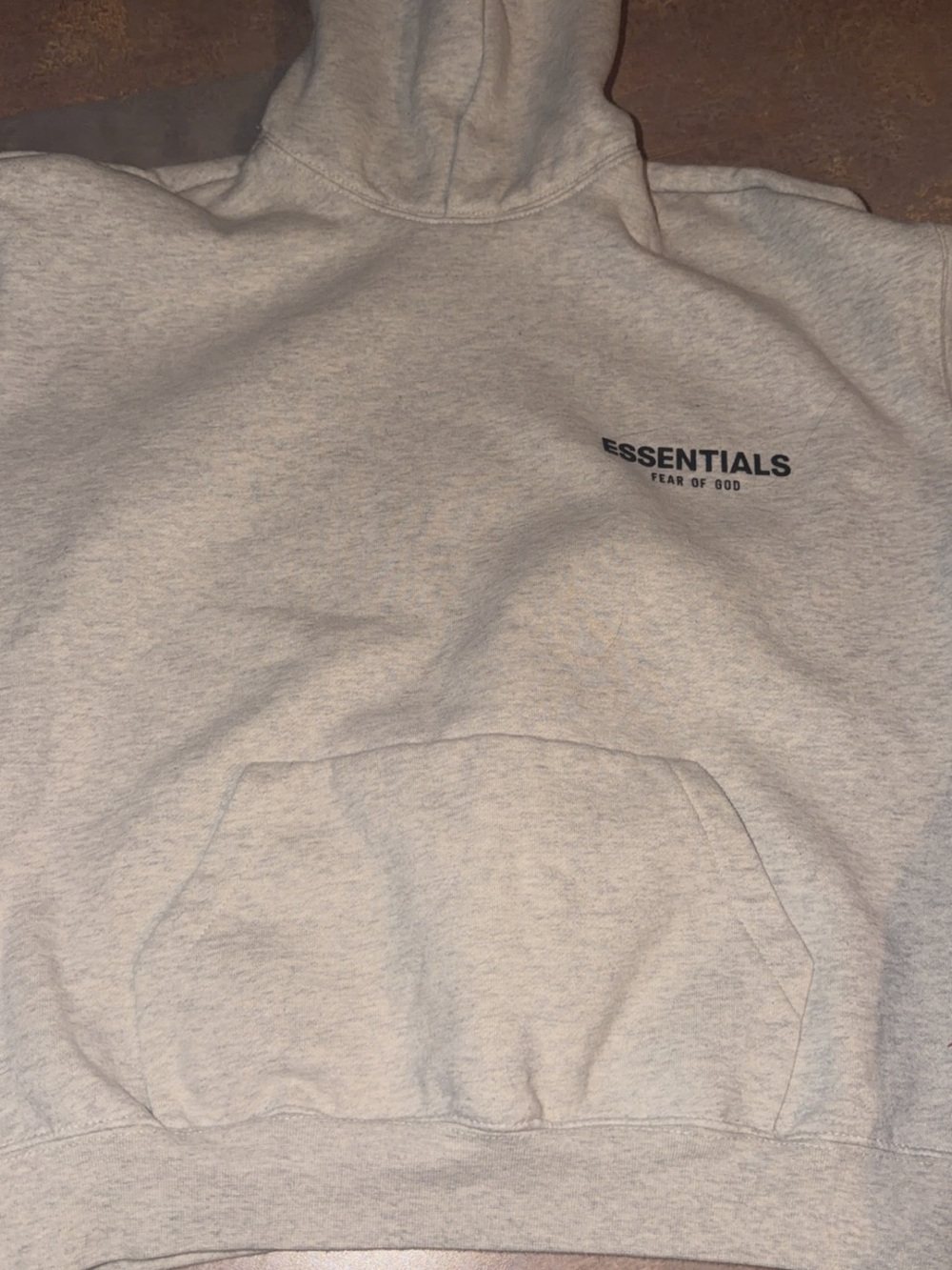 Essentials Light Gray Pullover Hoodie